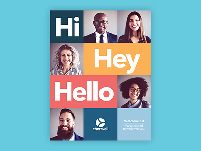 Cherwell // Welcome Cover branding brochure cover cover design design graphic design hr layout magazine people print saas tech