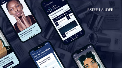 🌟Mobile App Concept for Estée Lauder!🌟 concept esteelauder face facescanning habits health mobileapp mobiledesign morning night skincare skincareapp tracking tutorials uidesign uxdesign videos wellbeing