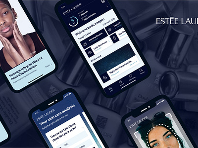 🌟Mobile App Concept for Estée Lauder!🌟 concept esteelauder face facescanning habits health mobileapp mobiledesign morning night skincare skincareapp tracking tutorials uidesign uxdesign videos wellbeing