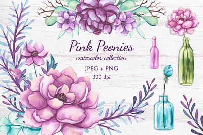 Pink Peonies 3d animation graphic design logo motion graphics ui