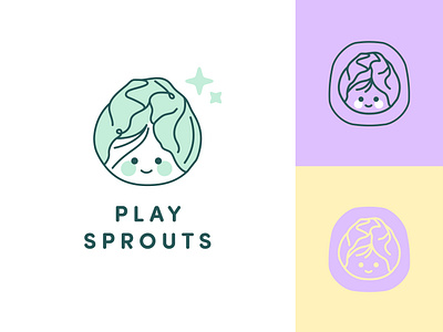 PlaySprouts logo options branding e commerce e commerse graphic design logo logo design logotype mark mascot toys дщпщ