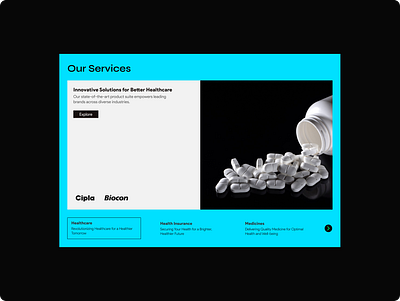 Service Section for Web figma ui design web design website