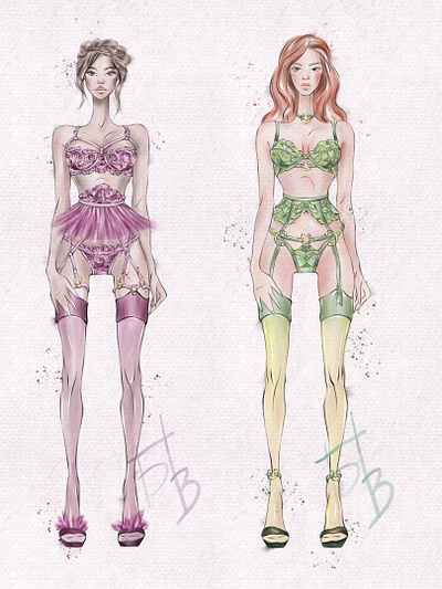 Victoria’s Secret illustration fashion