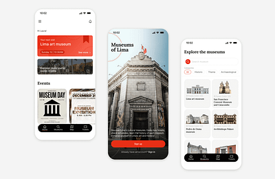 Museums App app daily ui dailyui design figma mobile ui