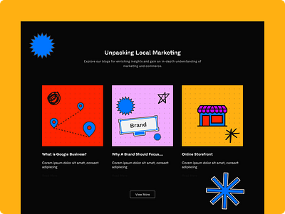 Local Marketing Section figma illustration marketing ui ui design website