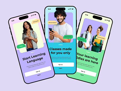 Language Learning App e learnign graphic design language learning app language mobile app language mobile ui learning app learning app ui ui