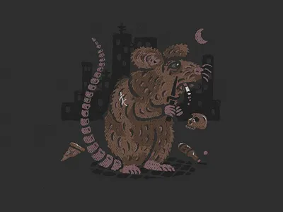 NYC Rat graphic design illustration mouse new york new york city noah levy nyc rat rats subway
