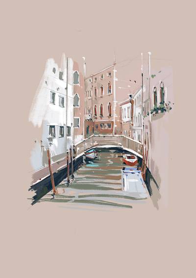 Venice illustration street