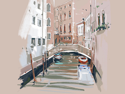 Venice illustration street