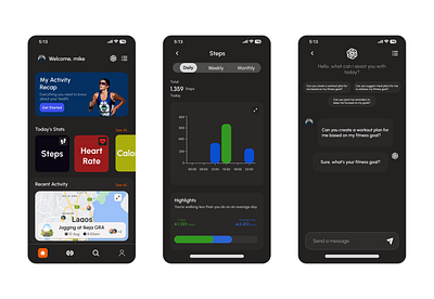 Fitness tracker app with an in - app ai feature ai ai powered application fitness fitness tracker gym