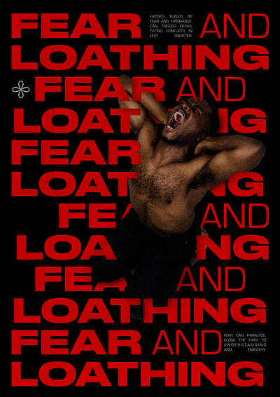 Fear design experimental graphic design typography