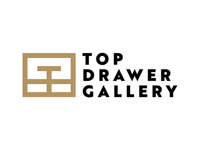 Top Drawer Gallery logo arts and crafts brand branding craft identity identity system logo