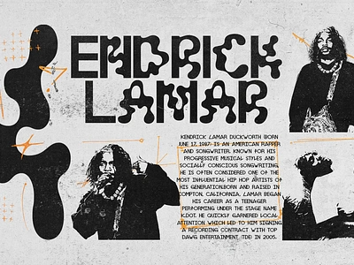 Kendrick Lamar design experimental graphic design typography