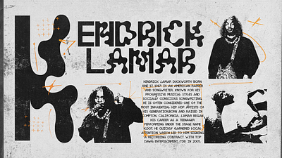 Kendrick Lamar design experimental graphic design typography