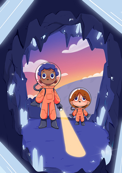 Crystal Cave Explorers advertising illustration book illustration cartoon character design childrens book happy ill illustration kids illustration picture book young adults illustration