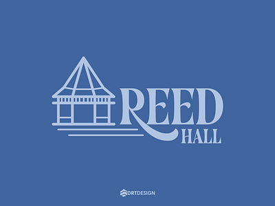 Reed Hall blue branding college design dorm graphic design hall logo reed vector