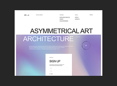 Architecture & Arts animation architecture brand branding concept conference design event inspired interface landing logo modern motion page site type ui web website