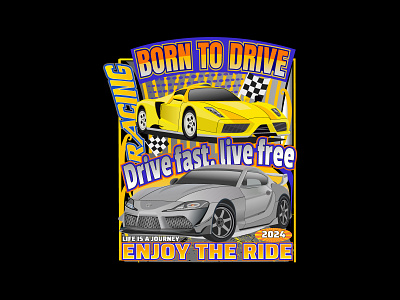 Car T Shirt Design, Automotive, Driving, Racing, Illustration born car design drive engine fast fuel graphic design illustration illustrator journey lambourgini modern racing ride t shirt tees vehicle wheel