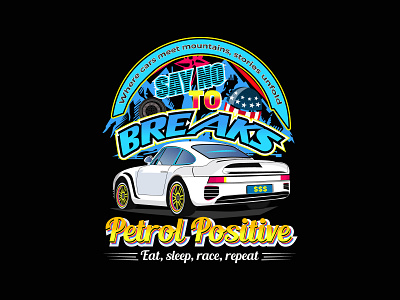 Car T Shirt Design, Automotive, Race, Petrol Positive american mark automotive breaks car design fuel graphic design illustration illustrator journey mountain car petrol positive race ride speed t shirt usa car vehicle wheel