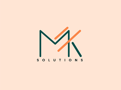 MK Solutions - Logo branding design fun graphic design illustration logo socialmedia