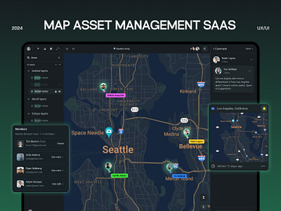 🌍 Map Asset SaaS Platform | Project Management Web App UI admin panel architecture software crm dashboard design erp map asset management mapping functionality project management app project management platform project visualization saas saas platform design saas platform ui ui uiux user experience user interface ux web app web design