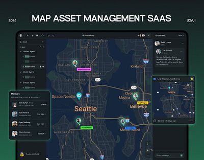 🌍 Map Asset SaaS Platform | Project Management Web App UI admin panel architecture software crm dashboard design erp map asset management mapping functionality project management app project management platform project visualization saas saas platform design saas platform ui ui uiux user experience user interface ux web app web design