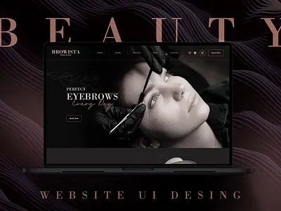 Beauty Styling - Website UI/UX Design beauty beauty salon brows eyebrows figma prototype style styling ui uiux uiux design web design website