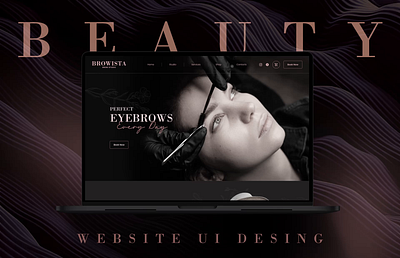 Beauty Styling - Website UI/UX Design beauty beauty salon brows eyebrows figma prototype style styling ui uiux uiux design web design website