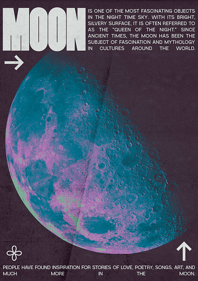 Moon design experimental graphic design typography