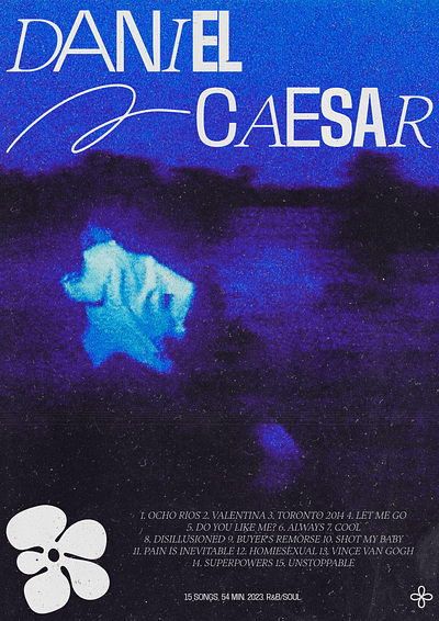 Daniel Caesar design experimental graphic design typography