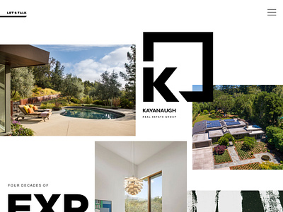 Kavanaugh Group Website graphic design real estate web design website