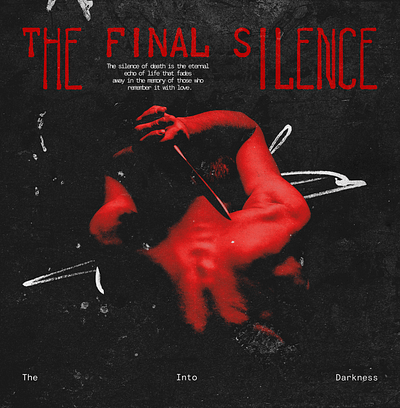 Silence design experimental graphic design typography