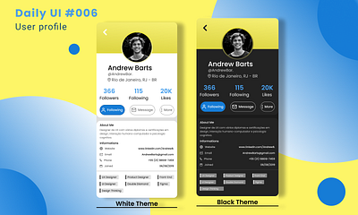 Daily UI #006 - User Profile dailyui dailyuichallenge dailyuichallenge006 design designui designuxui figma graphic design inspiration perfil de usuário product design ui ui design userprofile ux design uxuidesign