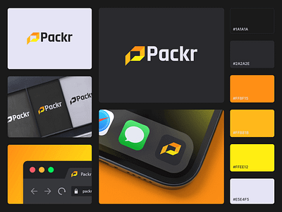 Packr - Visual Identity A file management and archiver software brand identity branding graphic design identity logo minimal vector visual identity