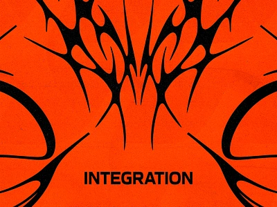 Integration design experimental graphic design typography