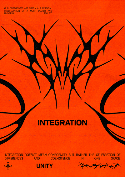 Integration design experimental graphic design typography