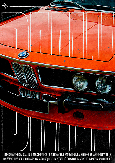 BMW design experimental graphic design typography