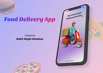 Food Delivery App | Mockups | Designs 🍔 3d figma food fooddelivery graphic design mobile application ui ux