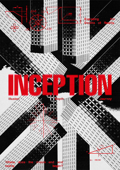 Inception design experimental graphic design typography