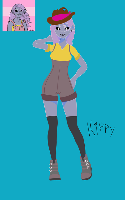 Kippy (character design) 2d art character design illustration