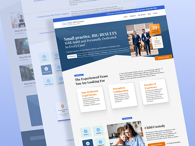 Colorado Law Firm website design branding graphic design homepage logo ui website