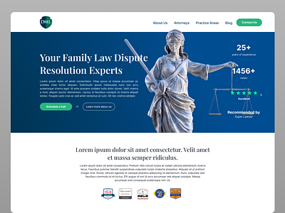 Law Firm's website re-design 3d animation branding graphic design homepage logo ui website