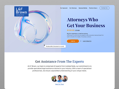 California Law Firm Website proposal (un used) 3d abstract animation glass graphic design homepage logo ui website