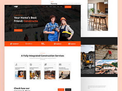 Constructo Construction Website Design building design construction business construction design construction industry construction landing page construction layout construction website