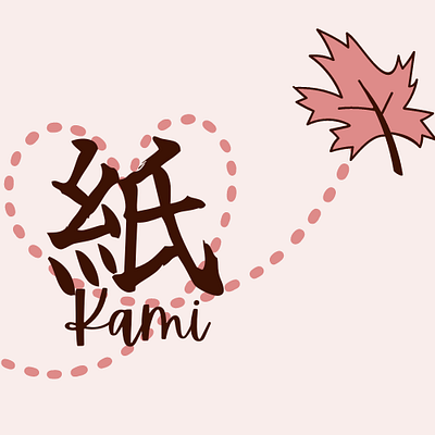 Kami Crafts Logo 2d art branding design illustration logo