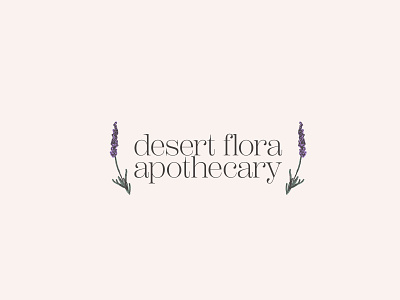 Desert Flora Apothecary Alternate Logo branding design graphic design illustration logo vector