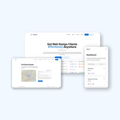 Webleadr: Get Web Design Clients Effortlessly Anywhere app saas webdevelopment