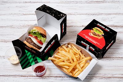 Burger Box Free Mockup PSD File To Download burger box file free mockups psd