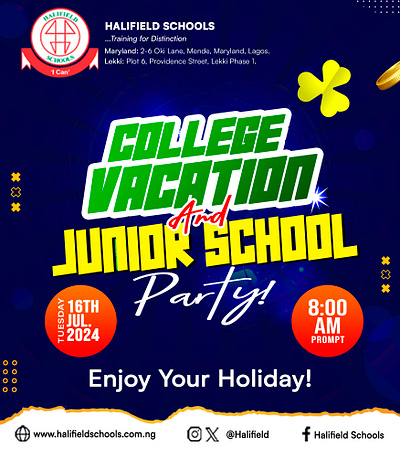 School Party Flyer Design branding design flyer flyer design graphic design logo school design school flyer school party flyer