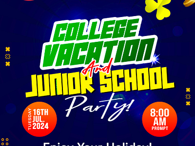 School Party Flyer Design branding design flyer flyer design graphic design logo school design school flyer school party flyer